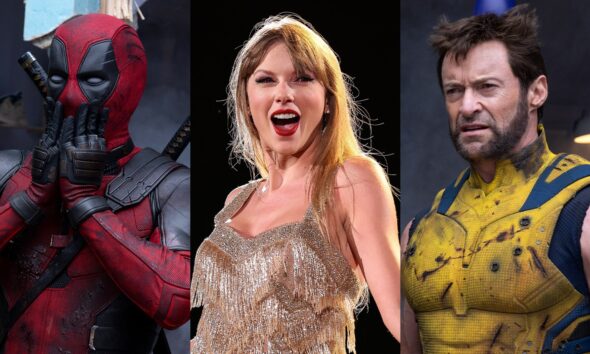 Taylor Swift Celebrates Ryan Reynolds, Hugh Jackman's 'Deadpool'