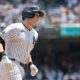 New York Yankees first baseman Ben Rice (93) runs the bases after his solo home run during the first inning against the Boston Red Sox.