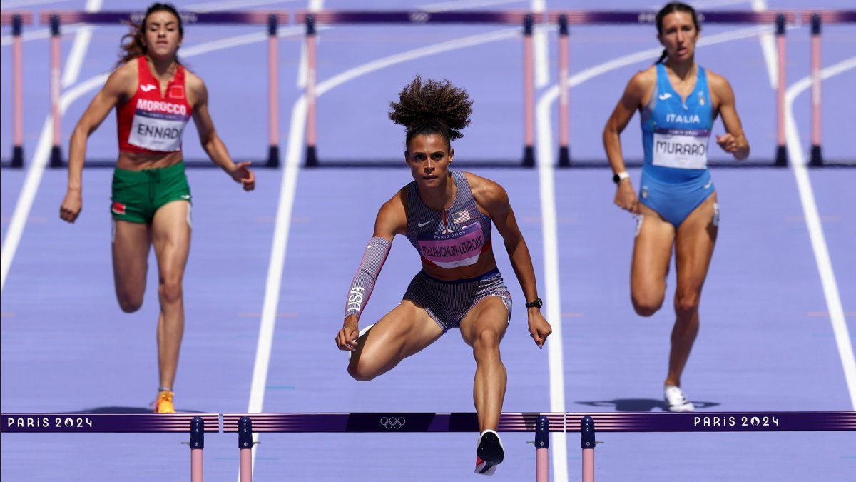 Sydney McLaughlin completes first hurdle race of Paris Olympics. How did she do? – NBC New York