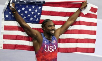 Noah Lyles wins 1st Olympic gold in 100m for Team USA : NPR