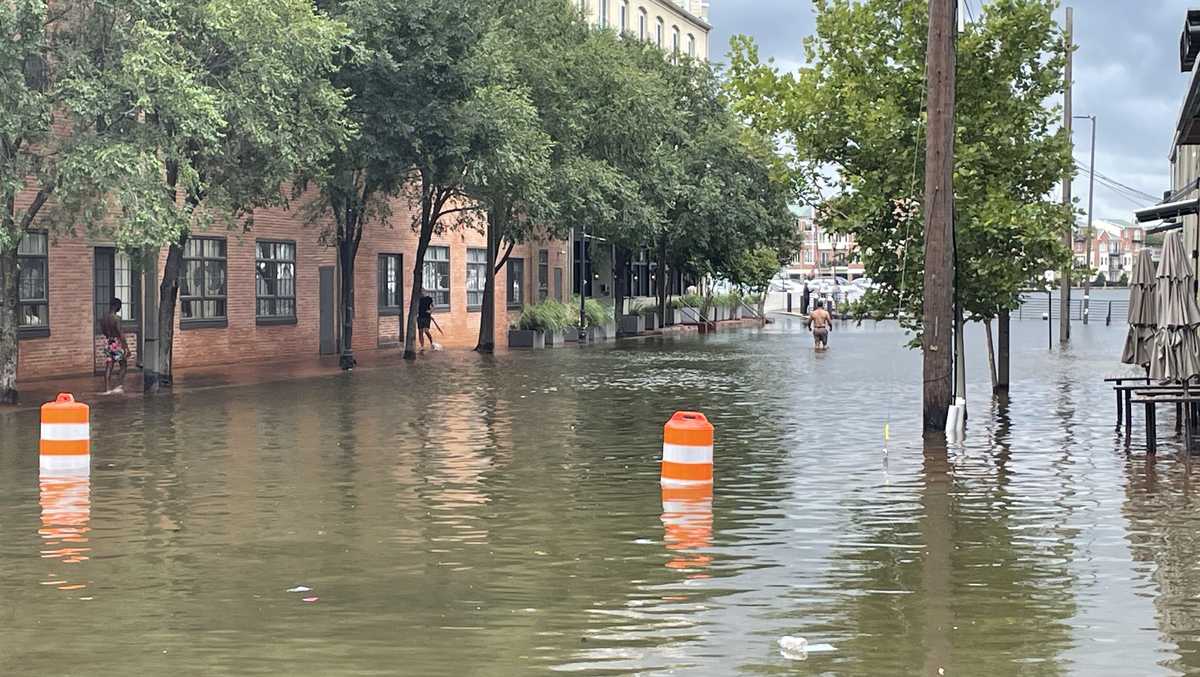 Flooding observed from Debby's heavy rainfall