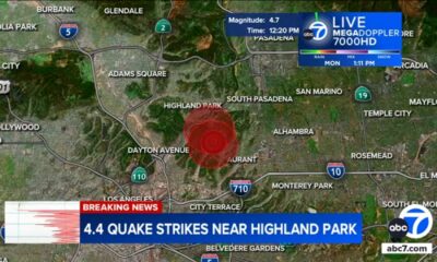 4.4 magnitude earthquake hits Los Angeles, Highland Park area, USGS says