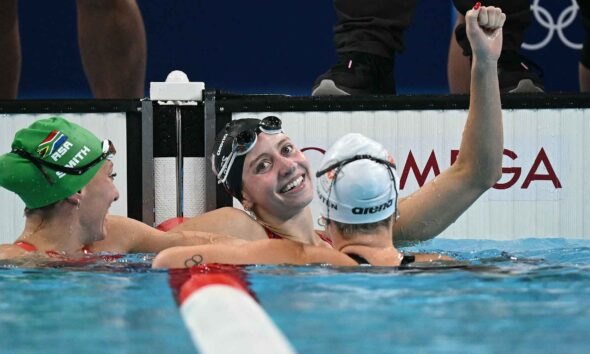 American Kate Douglass wins 200m breaststroke for first career Olympic gold medal