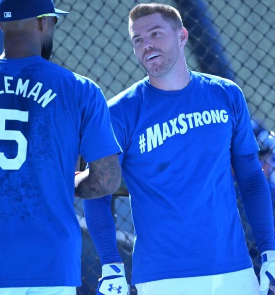 Back with Dodgers, emotional Freddie Freeman details son's health scare