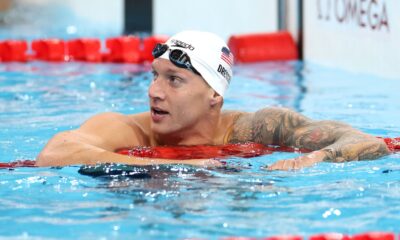 Caeleb Dressel breaks down in tears after falling short in 50m free, 100m butterfly – NBC New York