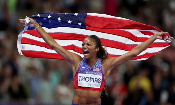 Gold for Gabby: Dominant 200m victory ensures Thomas' first Olympic crown