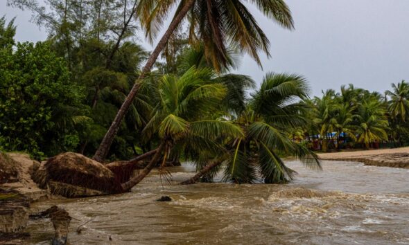 Hurricane Ernesto’s heavy rain hits Puerto Rico