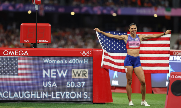 In typical fashion, Sydney McLaughlin-Levrone defends Olympic crown with world record