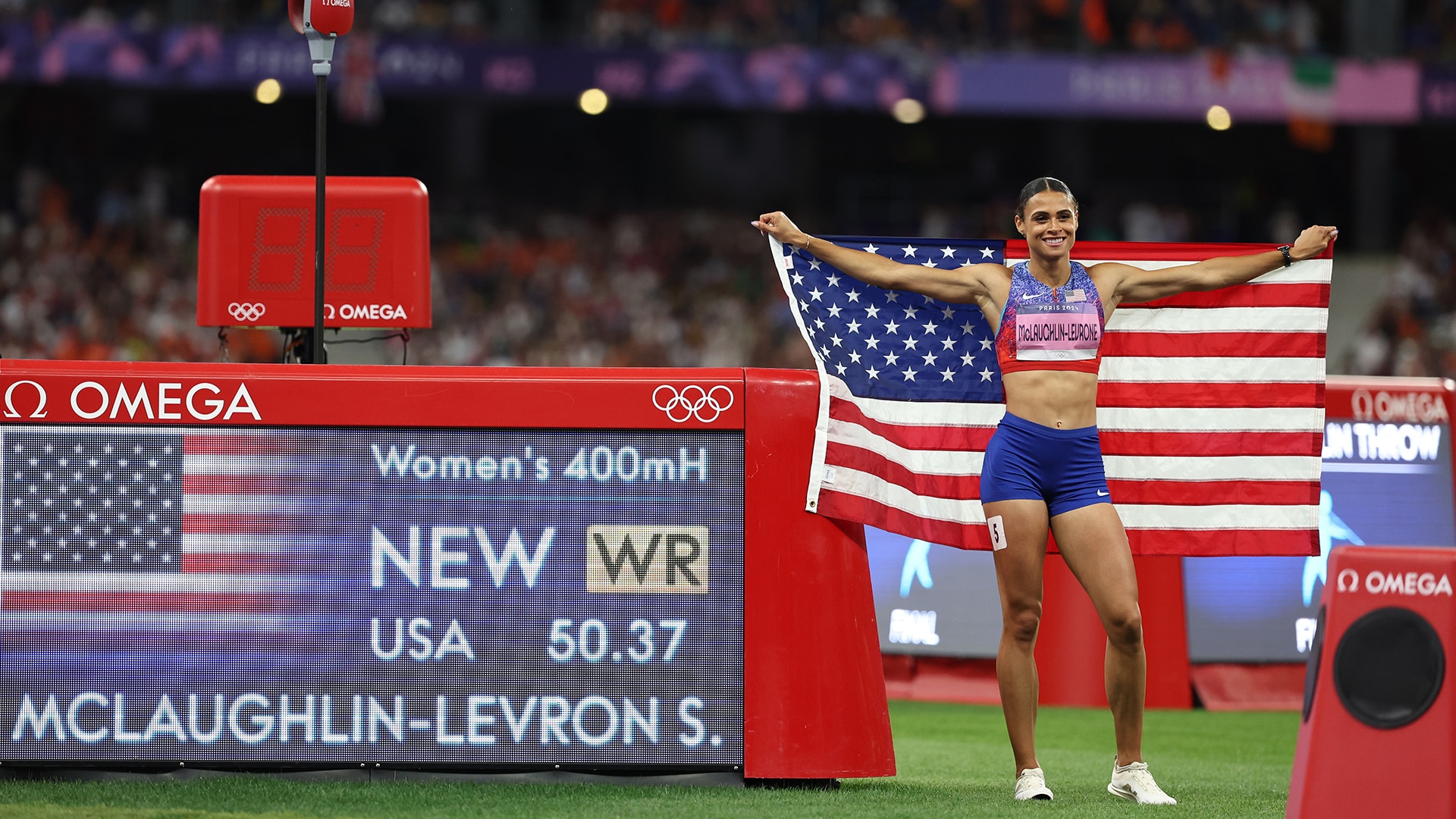 In typical fashion, Sydney McLaughlin-Levrone defends Olympic crown with world record