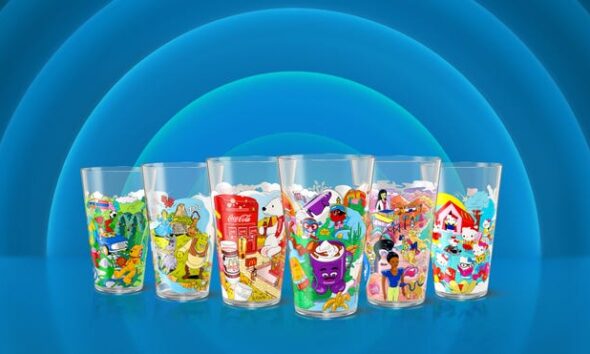 McDonald's Adult Happy Meals, cups are here