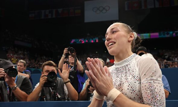 Paris 2024 gymnastics: Kaylia Nemour wins Algeria's first Olympic gymnastics title on the uneven bars