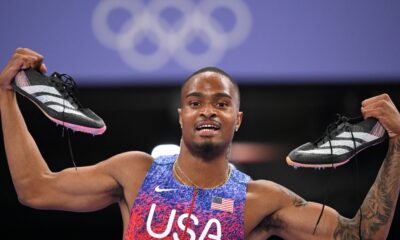 Quincy Hall wins the Olympic 400-meter race, bringing gold back to the U.S. : NPR