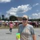 Joe Mandara, 58, of Wrightsville, waits to enter the Pennsylvania Farm Show complex for a rally by Donald Trump July 31, 2024.