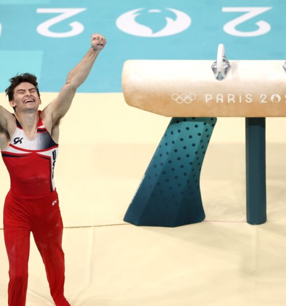 Stephen Nedoroscik, the 'Pommel Horse Guy' who charmed the internet, wins bronze : NPR