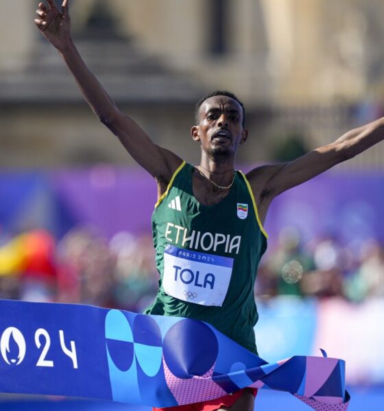 Tamirat Tola wins men's marathon at ParisOlympics