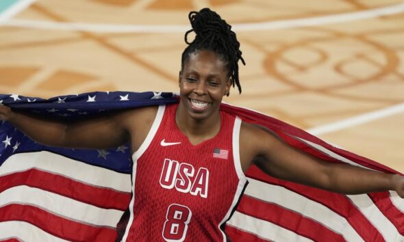 U.S. women's basketball team beats France by 1 point to get 8th straight Olympic gold medal