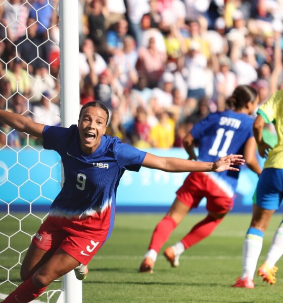 U.S. women's soccer team wins 5th gold medal, defeats Brazil 1-0 at Paris Olympics : NPR