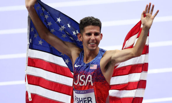 USA's Grant Fisher beats odds, shows he 'belongs' in making medal podium in men's 10,000m